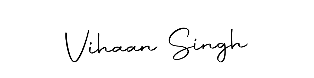 How to make Vihaan Singh name signature. Use Autography-DOLnW style for creating short signs online. This is the latest handwritten sign. Vihaan Singh signature style 10 images and pictures png