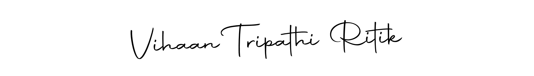 Make a beautiful signature design for name Vihaan Tripathi Ritik. With this signature (Autography-DOLnW) style, you can create a handwritten signature for free. Vihaan Tripathi Ritik signature style 10 images and pictures png