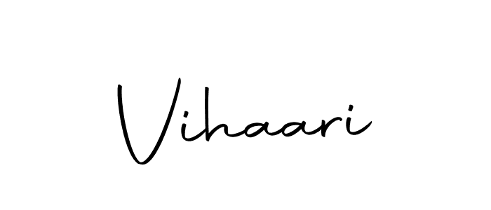 Create a beautiful signature design for name Vihaari. With this signature (Autography-DOLnW) fonts, you can make a handwritten signature for free. Vihaari signature style 10 images and pictures png