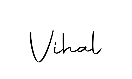 Create a beautiful signature design for name Vihal. With this signature (Autography-DOLnW) fonts, you can make a handwritten signature for free. Vihal signature style 10 images and pictures png