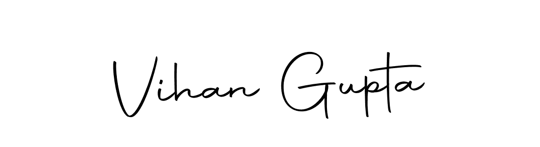 Use a signature maker to create a handwritten signature online. With this signature software, you can design (Autography-DOLnW) your own signature for name Vihan Gupta. Vihan Gupta signature style 10 images and pictures png