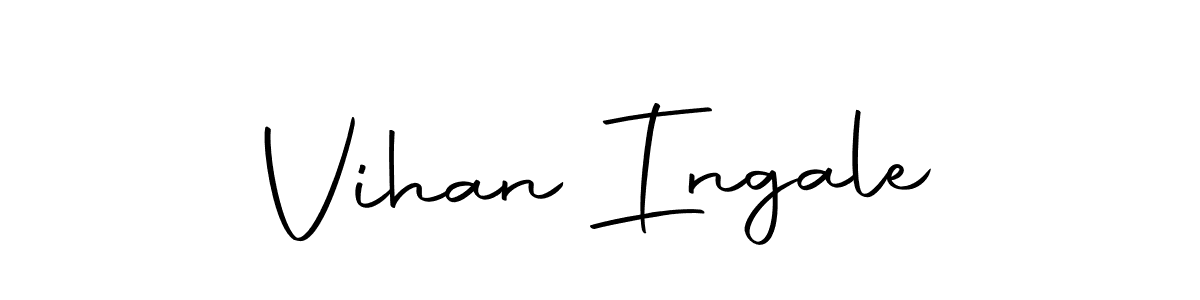 Create a beautiful signature design for name Vihan Ingale. With this signature (Autography-DOLnW) fonts, you can make a handwritten signature for free. Vihan Ingale signature style 10 images and pictures png