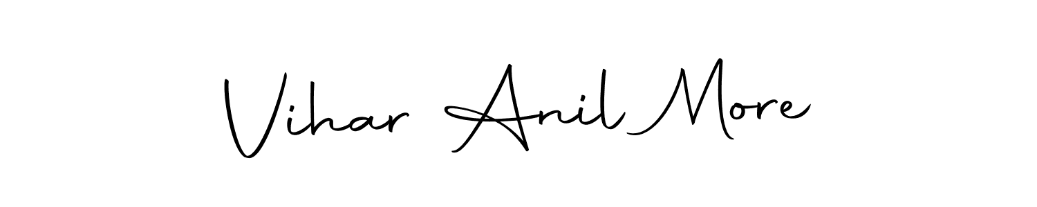 It looks lik you need a new signature style for name Vihar Anil More. Design unique handwritten (Autography-DOLnW) signature with our free signature maker in just a few clicks. Vihar Anil More signature style 10 images and pictures png