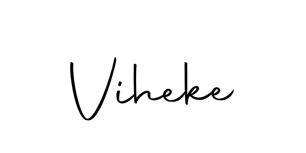 Create a beautiful signature design for name Viheke. With this signature (Autography-DOLnW) fonts, you can make a handwritten signature for free. Viheke signature style 10 images and pictures png