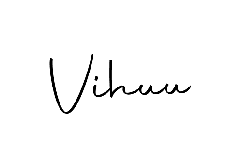 How to make Vihuu signature? Autography-DOLnW is a professional autograph style. Create handwritten signature for Vihuu name. Vihuu signature style 10 images and pictures png