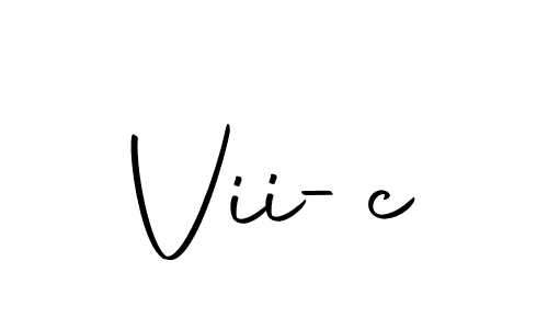 You should practise on your own different ways (Autography-DOLnW) to write your name (Vii-c) in signature. don't let someone else do it for you. Vii-c signature style 10 images and pictures png