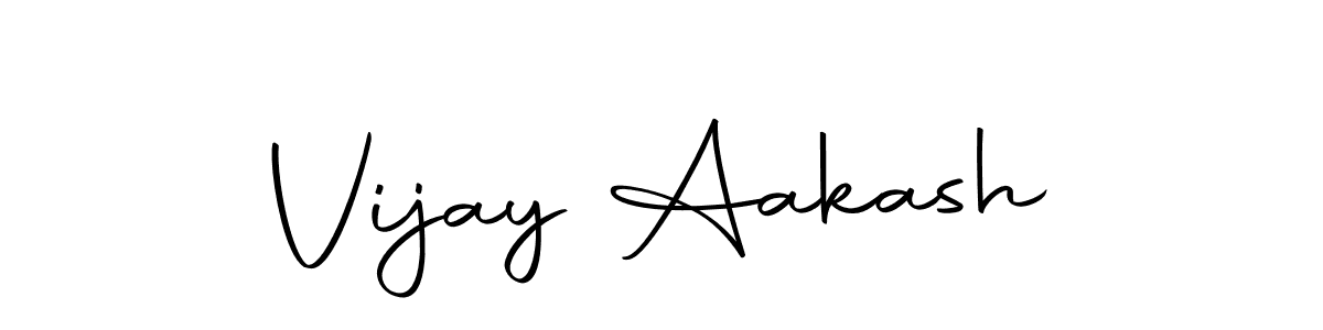 Also we have Vijay Aakash name is the best signature style. Create professional handwritten signature collection using Autography-DOLnW autograph style. Vijay Aakash signature style 10 images and pictures png