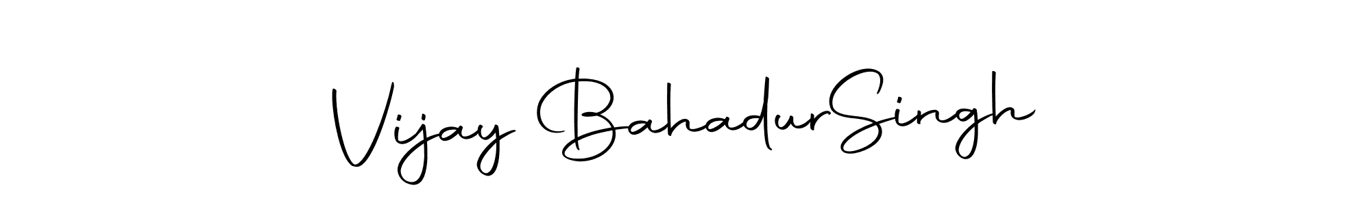 The best way (Autography-DOLnW) to make a short signature is to pick only two or three words in your name. The name Vijay Bahadur  Singh include a total of six letters. For converting this name. Vijay Bahadur  Singh signature style 10 images and pictures png