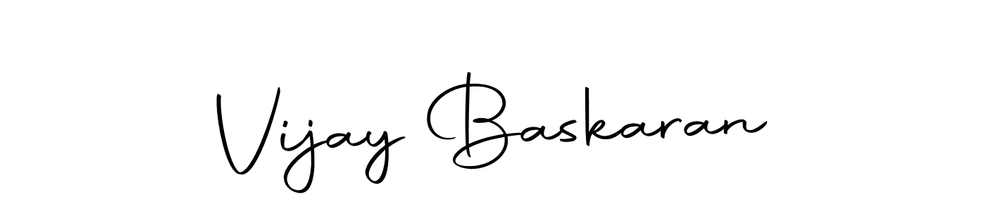 Use a signature maker to create a handwritten signature online. With this signature software, you can design (Autography-DOLnW) your own signature for name Vijay Baskaran. Vijay Baskaran signature style 10 images and pictures png