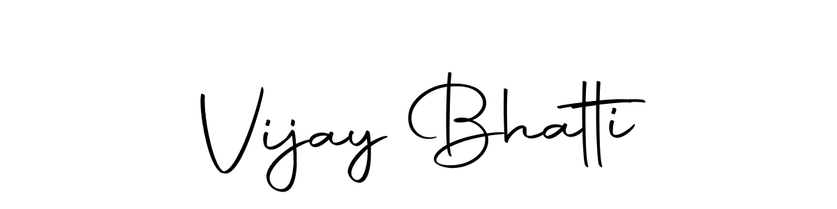 Create a beautiful signature design for name Vijay Bhatti. With this signature (Autography-DOLnW) fonts, you can make a handwritten signature for free. Vijay Bhatti signature style 10 images and pictures png