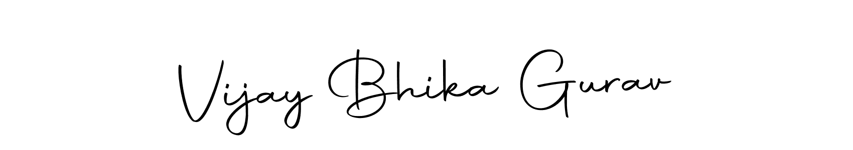 You can use this online signature creator to create a handwritten signature for the name Vijay Bhika Gurav. This is the best online autograph maker. Vijay Bhika Gurav signature style 10 images and pictures png