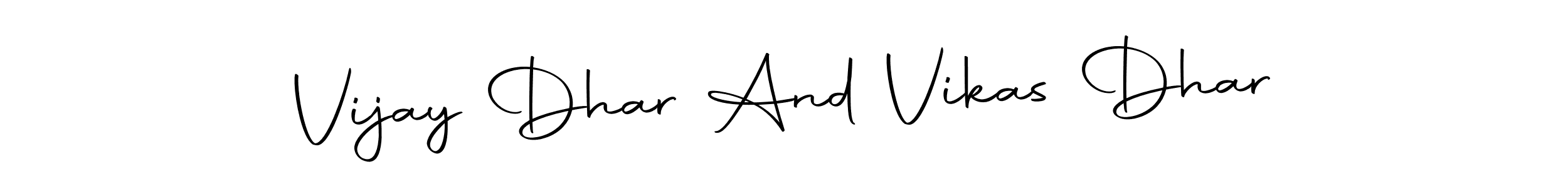 Make a beautiful signature design for name Vijay Dhar And Vikas Dhar. With this signature (Autography-DOLnW) style, you can create a handwritten signature for free. Vijay Dhar And Vikas Dhar signature style 10 images and pictures png