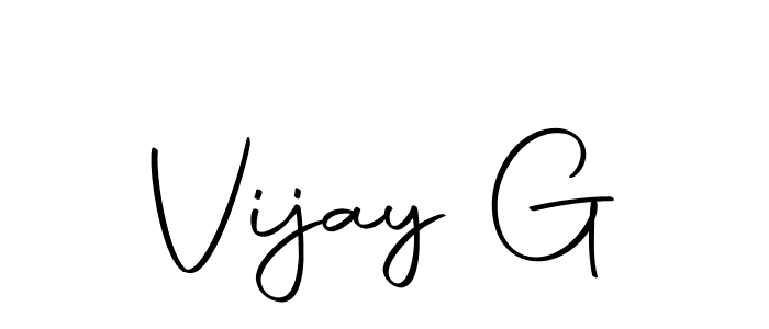 Make a beautiful signature design for name Vijay G. With this signature (Autography-DOLnW) style, you can create a handwritten signature for free. Vijay G signature style 10 images and pictures png