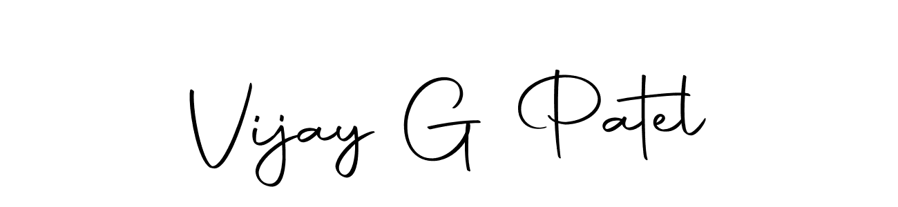 Make a beautiful signature design for name Vijay G Patel. With this signature (Autography-DOLnW) style, you can create a handwritten signature for free. Vijay G Patel signature style 10 images and pictures png