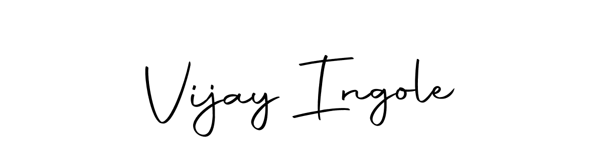 Use a signature maker to create a handwritten signature online. With this signature software, you can design (Autography-DOLnW) your own signature for name Vijay Ingole. Vijay Ingole signature style 10 images and pictures png