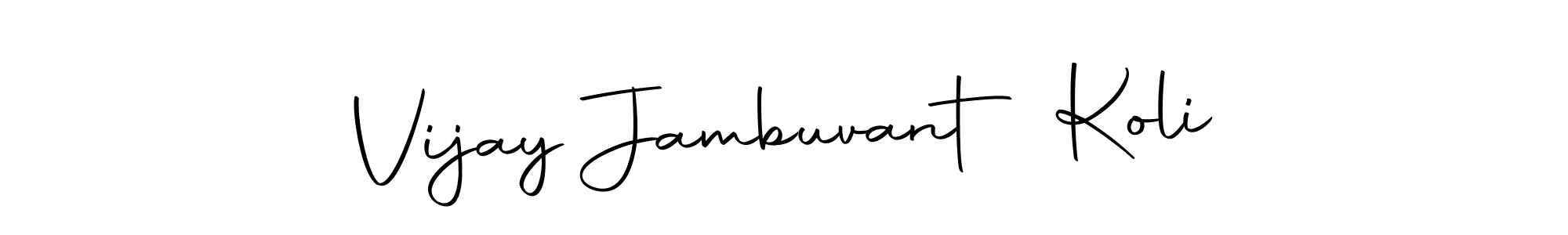 Make a beautiful signature design for name Vijay Jambuvant Koli. With this signature (Autography-DOLnW) style, you can create a handwritten signature for free. Vijay Jambuvant Koli signature style 10 images and pictures png