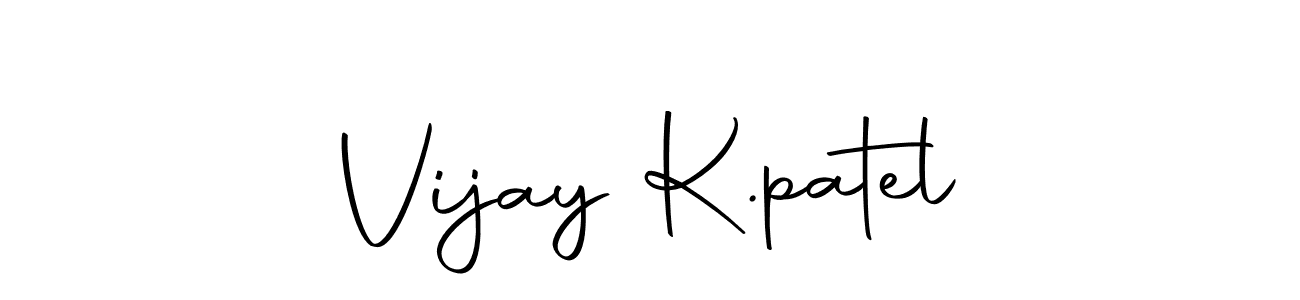 Make a beautiful signature design for name Vijay K.patel. Use this online signature maker to create a handwritten signature for free. Vijay K.patel signature style 10 images and pictures png