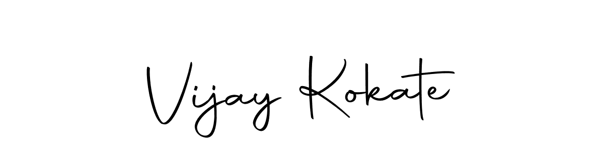 Use a signature maker to create a handwritten signature online. With this signature software, you can design (Autography-DOLnW) your own signature for name Vijay Kokate. Vijay Kokate signature style 10 images and pictures png