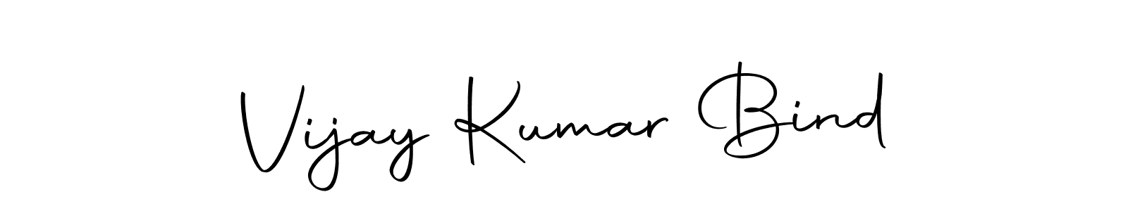 Create a beautiful signature design for name Vijay Kumar Bind. With this signature (Autography-DOLnW) fonts, you can make a handwritten signature for free. Vijay Kumar Bind signature style 10 images and pictures png