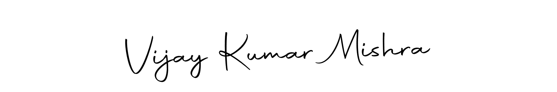 Create a beautiful signature design for name Vijay Kumar Mishra. With this signature (Autography-DOLnW) fonts, you can make a handwritten signature for free. Vijay Kumar Mishra signature style 10 images and pictures png