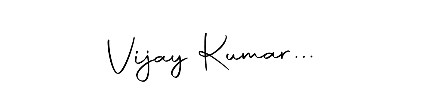 Create a beautiful signature design for name Vijay Kumar.... With this signature (Autography-DOLnW) fonts, you can make a handwritten signature for free. Vijay Kumar... signature style 10 images and pictures png