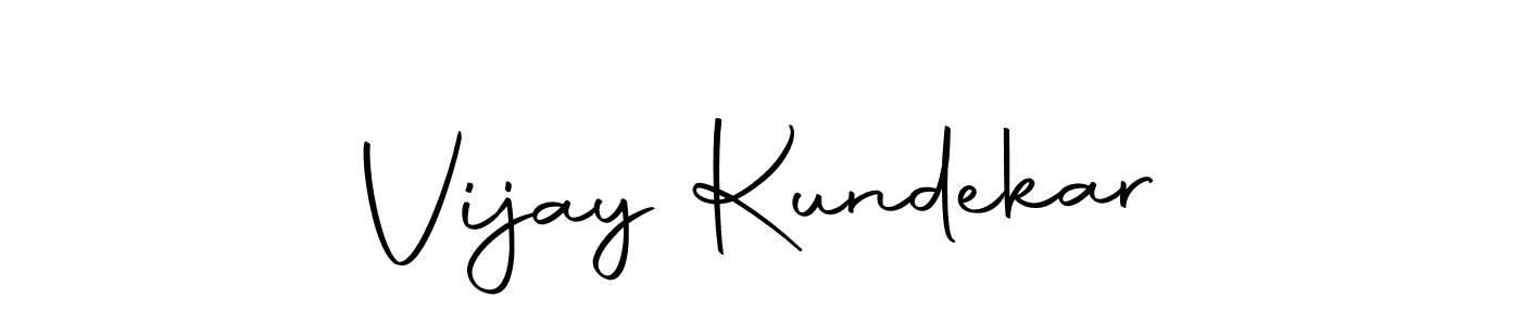 Use a signature maker to create a handwritten signature online. With this signature software, you can design (Autography-DOLnW) your own signature for name Vijay Kundekar. Vijay Kundekar signature style 10 images and pictures png