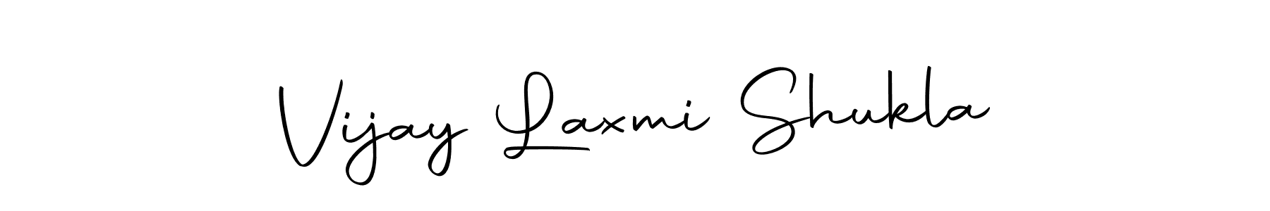How to make Vijay Laxmi Shukla name signature. Use Autography-DOLnW style for creating short signs online. This is the latest handwritten sign. Vijay Laxmi Shukla signature style 10 images and pictures png