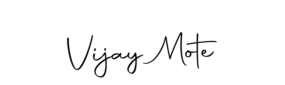 Create a beautiful signature design for name Vijay Mote. With this signature (Autography-DOLnW) fonts, you can make a handwritten signature for free. Vijay Mote signature style 10 images and pictures png