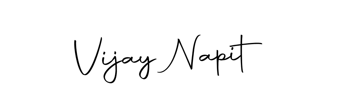 Create a beautiful signature design for name Vijay Napit. With this signature (Autography-DOLnW) fonts, you can make a handwritten signature for free. Vijay Napit signature style 10 images and pictures png