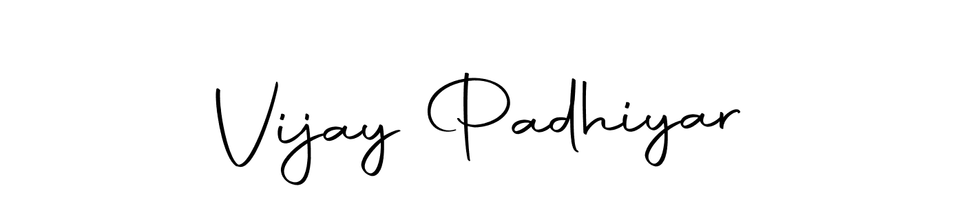 Create a beautiful signature design for name Vijay Padhiyar. With this signature (Autography-DOLnW) fonts, you can make a handwritten signature for free. Vijay Padhiyar signature style 10 images and pictures png