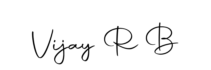 Design your own signature with our free online signature maker. With this signature software, you can create a handwritten (Autography-DOLnW) signature for name Vijay R B. Vijay R B signature style 10 images and pictures png