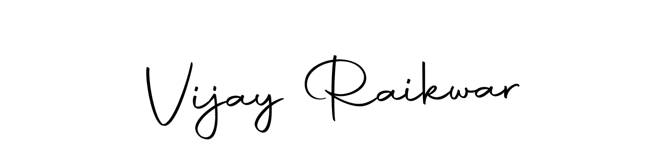 Use a signature maker to create a handwritten signature online. With this signature software, you can design (Autography-DOLnW) your own signature for name Vijay Raikwar. Vijay Raikwar signature style 10 images and pictures png