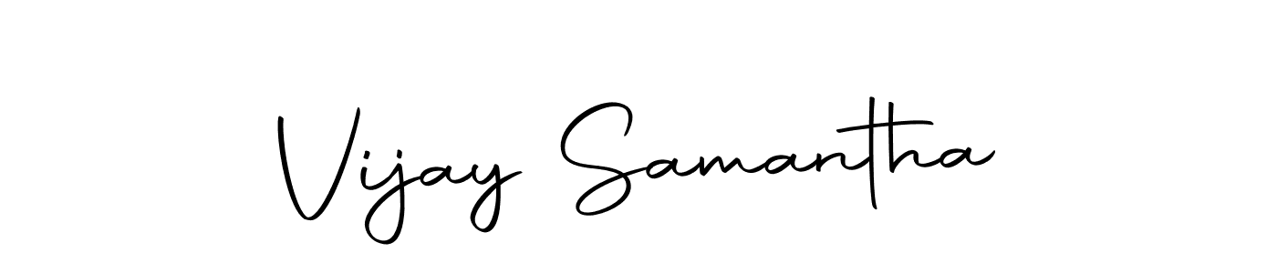 Design your own signature with our free online signature maker. With this signature software, you can create a handwritten (Autography-DOLnW) signature for name Vijay Samantha. Vijay Samantha signature style 10 images and pictures png