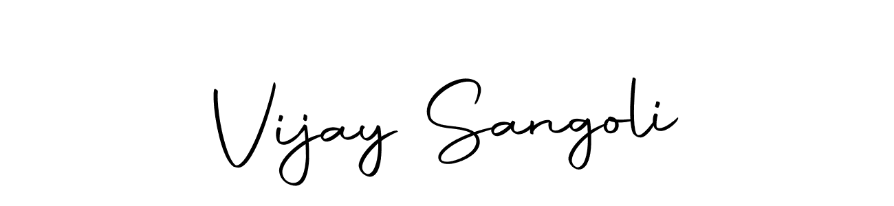 How to make Vijay Sangoli name signature. Use Autography-DOLnW style for creating short signs online. This is the latest handwritten sign. Vijay Sangoli signature style 10 images and pictures png