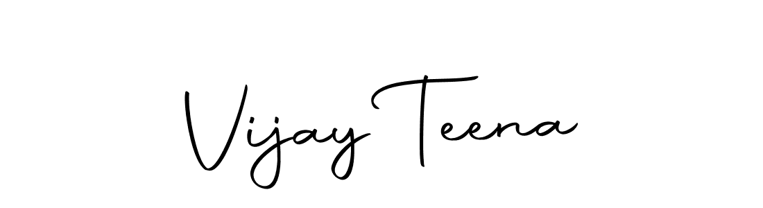 You can use this online signature creator to create a handwritten signature for the name Vijay Teena. This is the best online autograph maker. Vijay Teena signature style 10 images and pictures png