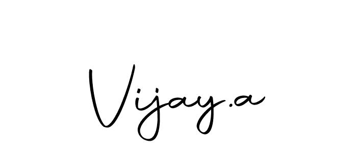 Make a beautiful signature design for name Vijay.a. With this signature (Autography-DOLnW) style, you can create a handwritten signature for free. Vijay.a signature style 10 images and pictures png