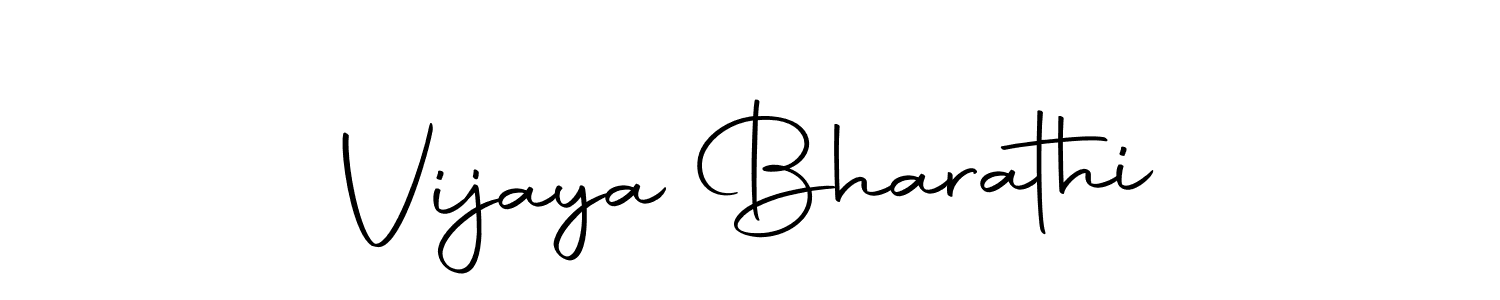 Use a signature maker to create a handwritten signature online. With this signature software, you can design (Autography-DOLnW) your own signature for name Vijaya Bharathi. Vijaya Bharathi signature style 10 images and pictures png