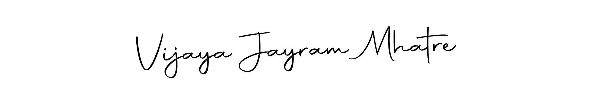 It looks lik you need a new signature style for name Vijaya Jayram Mhatre. Design unique handwritten (Autography-DOLnW) signature with our free signature maker in just a few clicks. Vijaya Jayram Mhatre signature style 10 images and pictures png