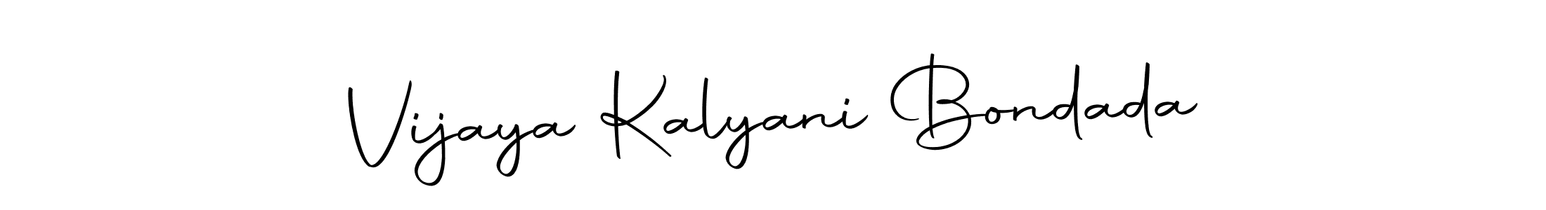 Use a signature maker to create a handwritten signature online. With this signature software, you can design (Autography-DOLnW) your own signature for name Vijaya Kalyani Bondada. Vijaya Kalyani Bondada signature style 10 images and pictures png
