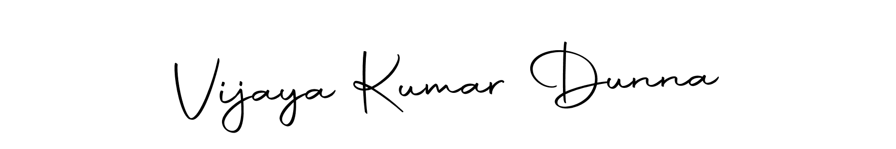 How to make Vijaya Kumar Dunna signature? Autography-DOLnW is a professional autograph style. Create handwritten signature for Vijaya Kumar Dunna name. Vijaya Kumar Dunna signature style 10 images and pictures png