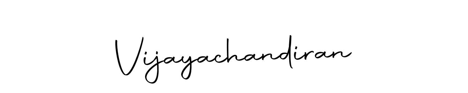 Create a beautiful signature design for name Vijayachandiran. With this signature (Autography-DOLnW) fonts, you can make a handwritten signature for free. Vijayachandiran signature style 10 images and pictures png