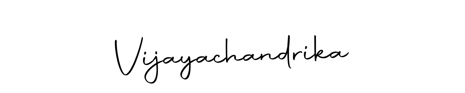 Design your own signature with our free online signature maker. With this signature software, you can create a handwritten (Autography-DOLnW) signature for name Vijayachandrika. Vijayachandrika signature style 10 images and pictures png