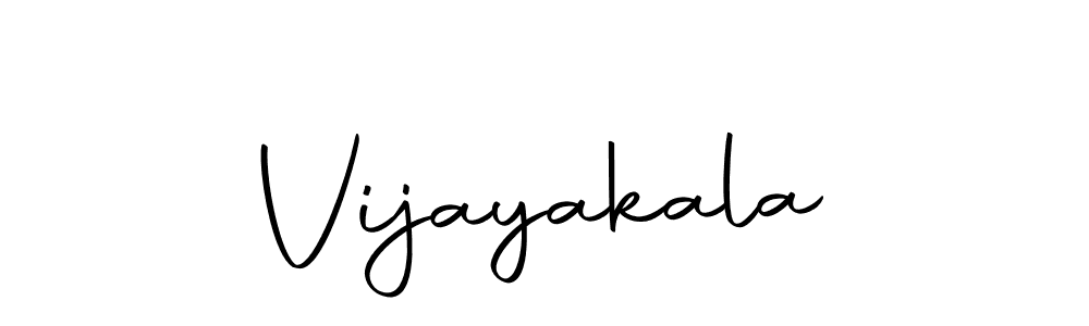 Create a beautiful signature design for name Vijayakala. With this signature (Autography-DOLnW) fonts, you can make a handwritten signature for free. Vijayakala signature style 10 images and pictures png