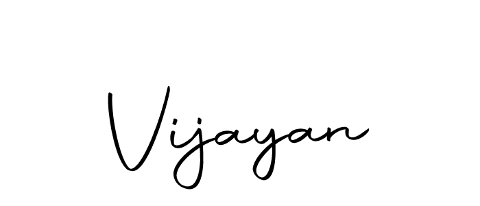 Design your own signature with our free online signature maker. With this signature software, you can create a handwritten (Autography-DOLnW) signature for name Vijayan. Vijayan signature style 10 images and pictures png