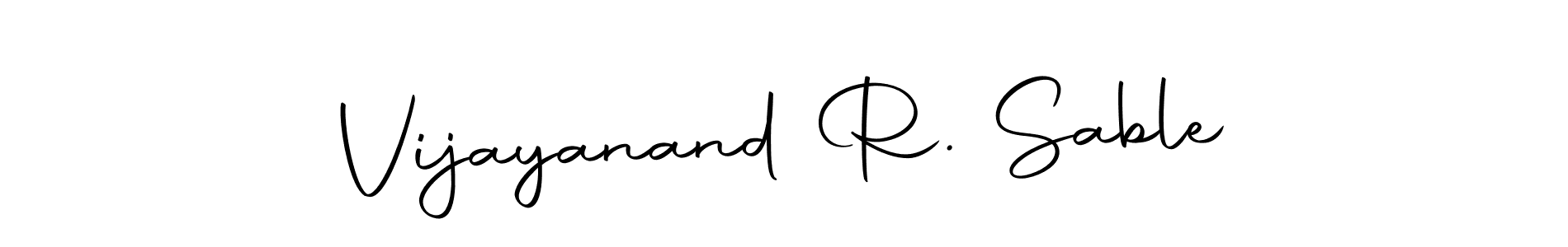 Use a signature maker to create a handwritten signature online. With this signature software, you can design (Autography-DOLnW) your own signature for name Vijayanand R. Sable. Vijayanand R. Sable signature style 10 images and pictures png