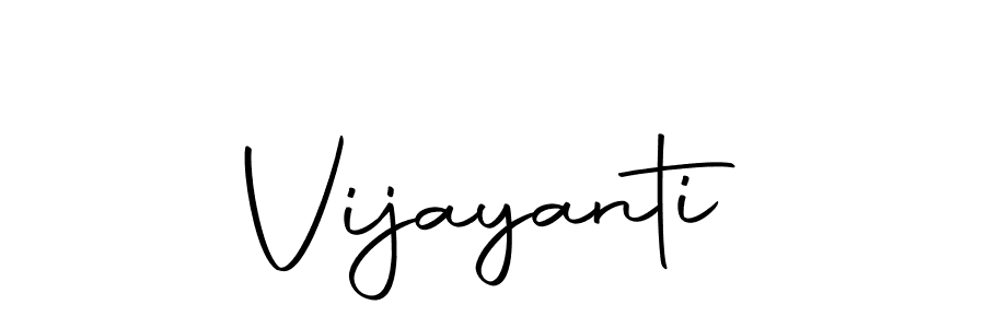 Design your own signature with our free online signature maker. With this signature software, you can create a handwritten (Autography-DOLnW) signature for name Vijayanti. Vijayanti signature style 10 images and pictures png