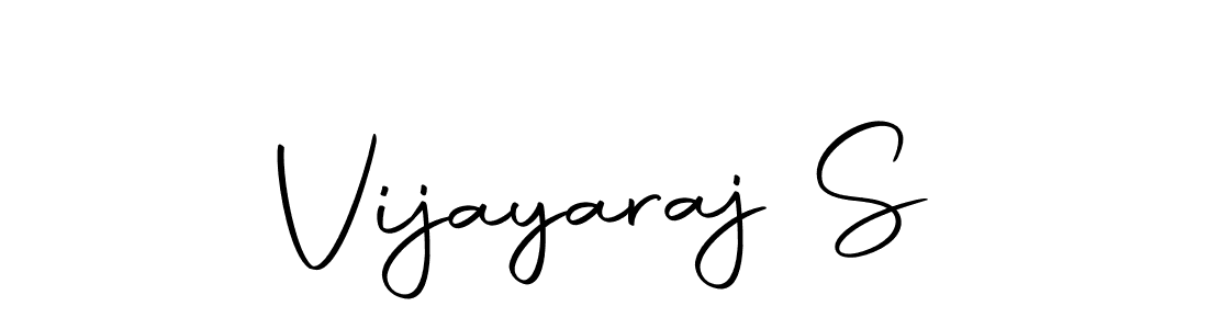 How to make Vijayaraj S name signature. Use Autography-DOLnW style for creating short signs online. This is the latest handwritten sign. Vijayaraj S signature style 10 images and pictures png