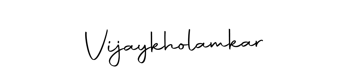 Make a beautiful signature design for name Vijaykholamkar. Use this online signature maker to create a handwritten signature for free. Vijaykholamkar signature style 10 images and pictures png