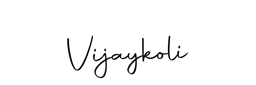 Design your own signature with our free online signature maker. With this signature software, you can create a handwritten (Autography-DOLnW) signature for name Vijaykoli. Vijaykoli signature style 10 images and pictures png