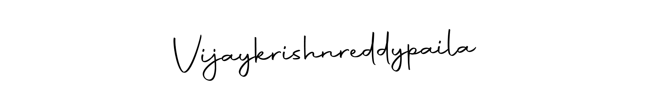 How to make Vijaykrishnreddypaila name signature. Use Autography-DOLnW style for creating short signs online. This is the latest handwritten sign. Vijaykrishnreddypaila signature style 10 images and pictures png